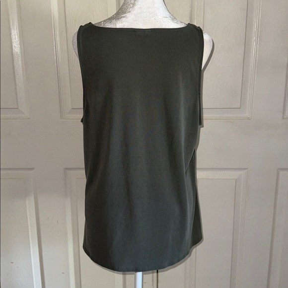 Torrid Olive Green Knot Front Tank Top - Picture 5 of 7